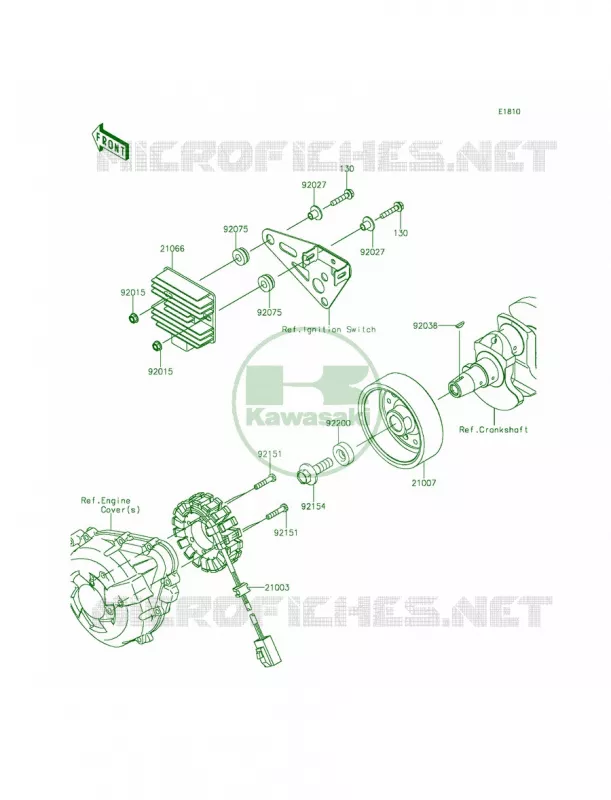 Generator Kawasaki MOTOS 1000 2014 Ninja 1000 ABS  ZX1000MEF