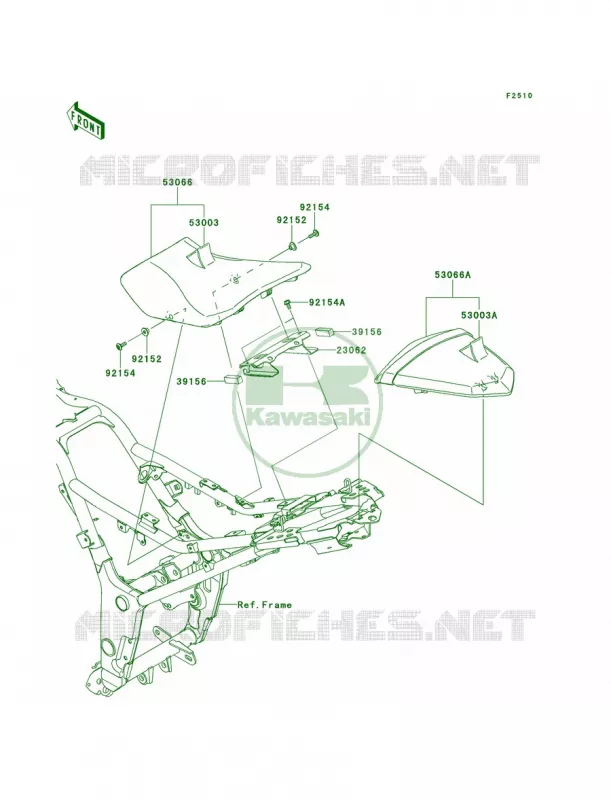 Seat Kawasaki MOTOS 300 2014 Ninja 300  EX300AES