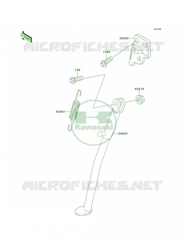 Stands Kawasaki MOTOS 220 2000 KDX220R  KDX220-A7