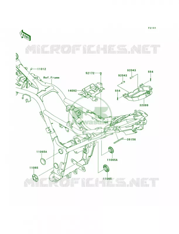 Frame Fittings Kawasaki MOTOS 300 2014 Ninja 300 SE  EX300AEFA