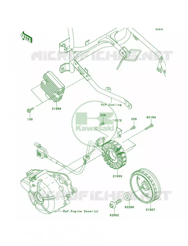 Generator Kawasaki MOTOS 300 2014 Ninja 300 SE  EX300AEFA
