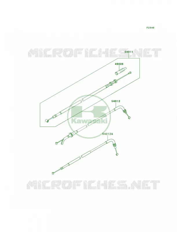 Cables Kawasaki MOTOS 300 2014 Ninja 300 ABS SE  EX300BEFA