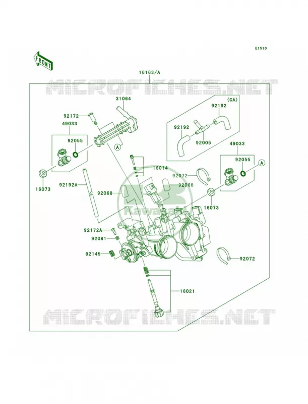 Throttle Kawasaki MOTOS 300 2014 Ninja 300 ABS SE  EX300BEFA