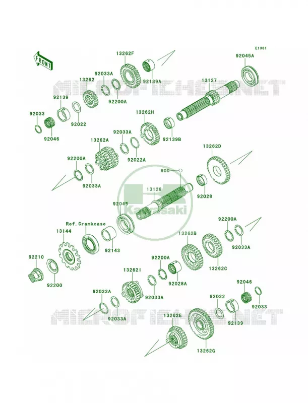 Transmission Kawasaki MOTOS 300 2014 Ninja 300 ABS SE  EX300BEFA