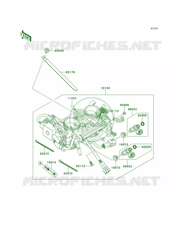 Throttle Kawasaki MOTOS 650 2014 Versys ABS  KLE650DEF