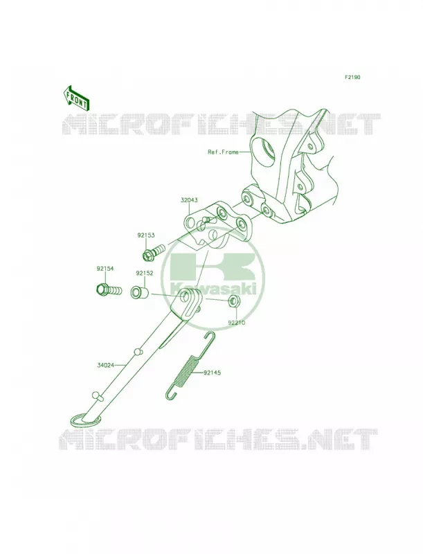 Stands Kawasaki MOTOS 1000 2014 Z1000 ABS  ZR1000GEF