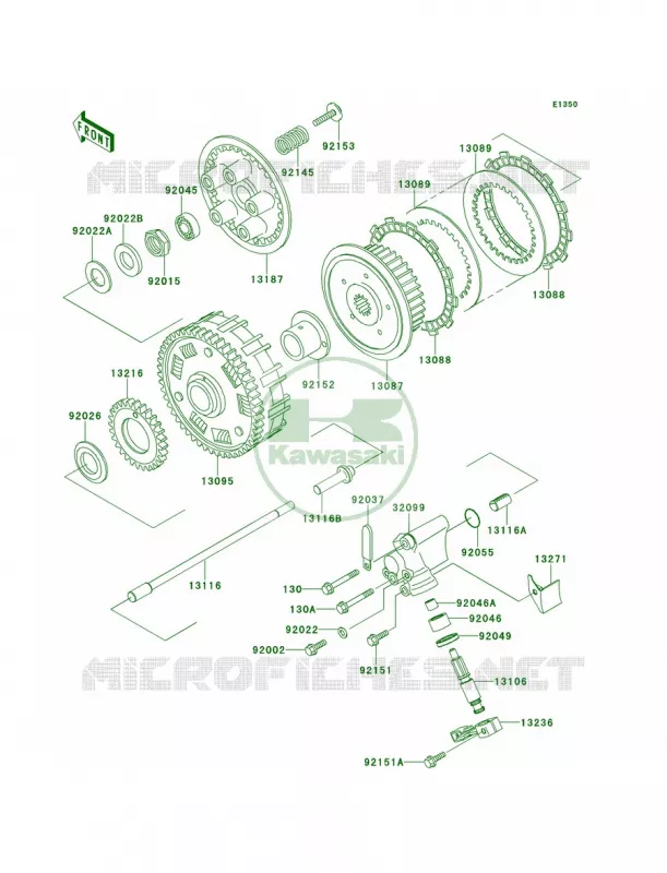 Clutch Kawasaki MOTOS 800 2014 W800  EJ800AEF