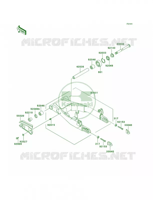 Swingarm Kawasaki MOTOS 800 2014 W800  EJ800AEF