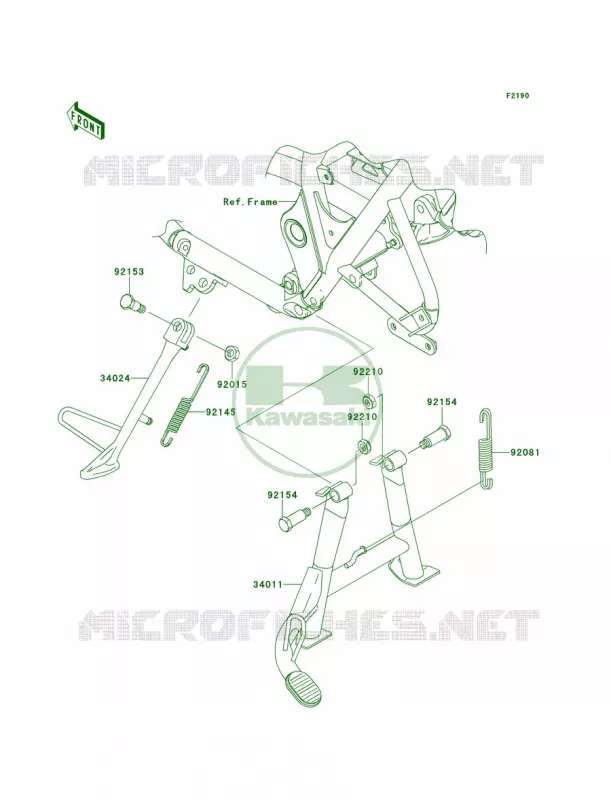 Stands Kawasaki MOTOS 800 2014 W800  EJ800AEFA