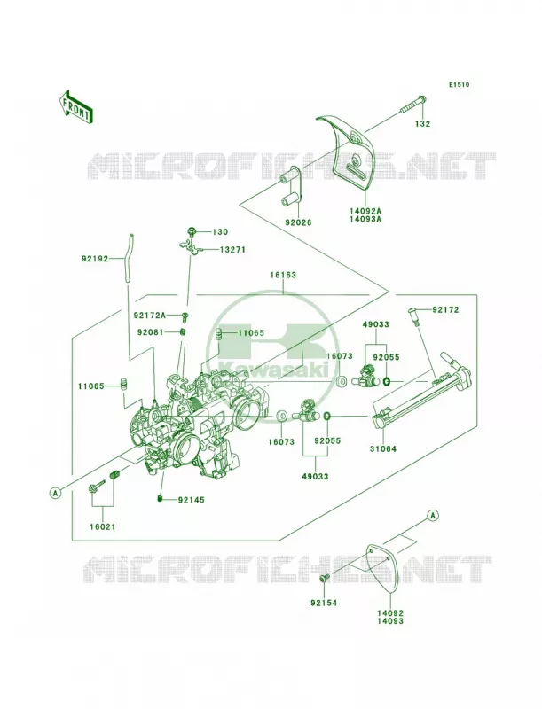 Throttle Kawasaki MOTOS 800 2014 W800  EJ800AEFA