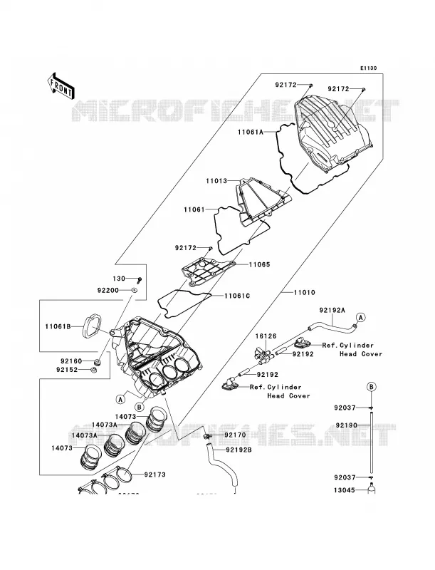 Air Cleaner Kawasaki MOTOS 100 2014 Versys 1000  KLZ1000AEF