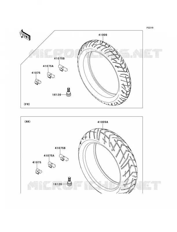 Tires Kawasaki MOTOS 100 2014 Versys 1000  KLZ1000AEF