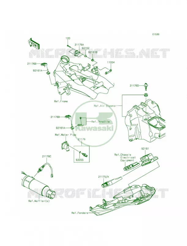 Fuel Injection Kawasaki MOTOS 800 2014 ZR800  ZR800AEF