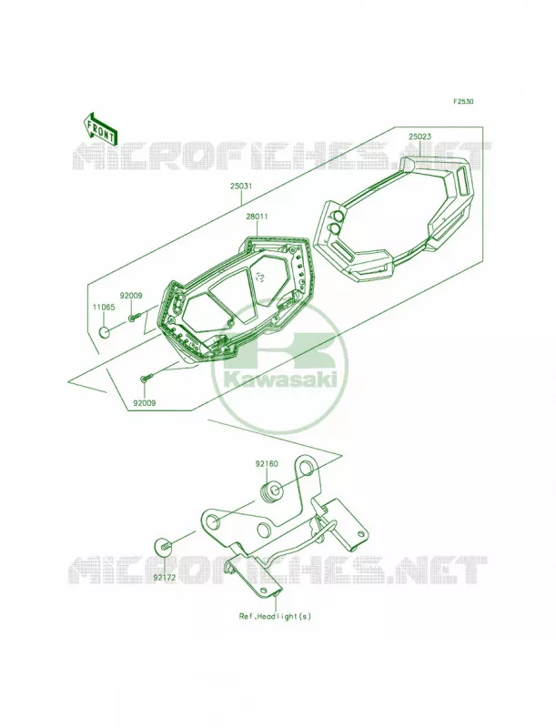 Meters Kawasaki MOTOS 800 2014 ZR800  ZR800AEF