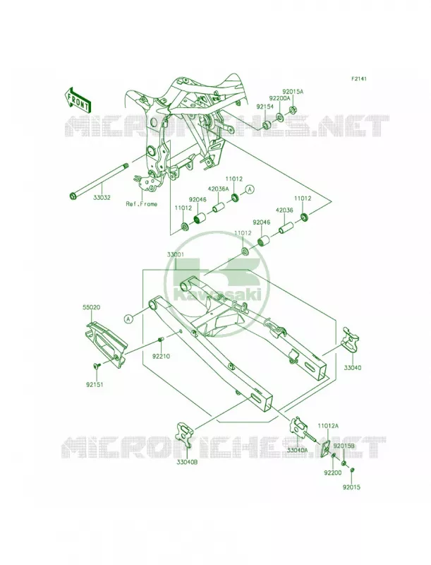 Swingarm Kawasaki MOTOS 250 2014 Z250SL  BR250FEF