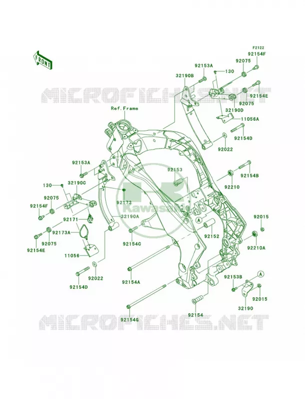 Engine Mount Kawasaki MOTOS 1000 2013 Ninja 1000 ABS  ZX1000HDF