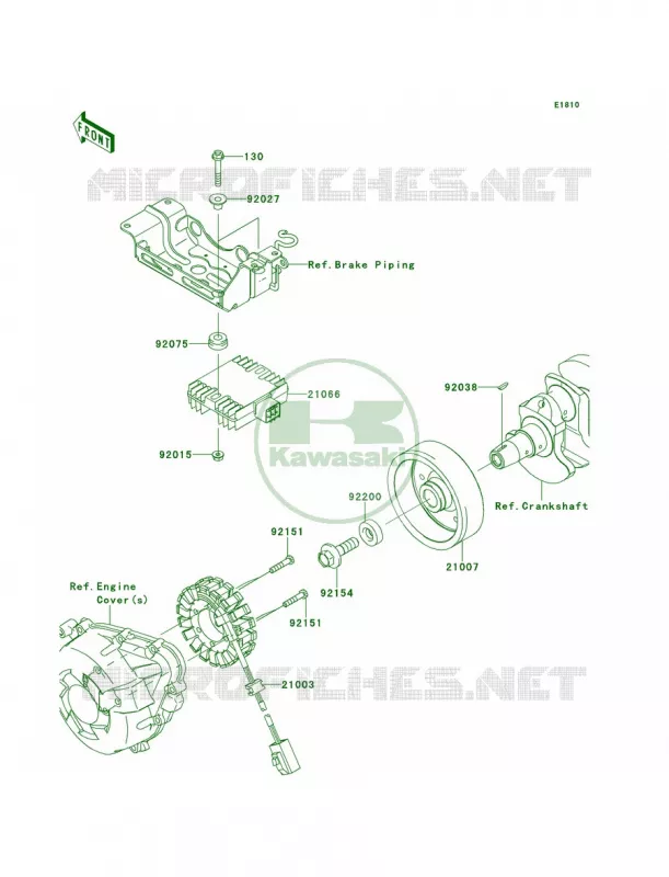 Generator Kawasaki MOTOS 1000 2013 Ninja 1000 ABS  ZX1000HDF