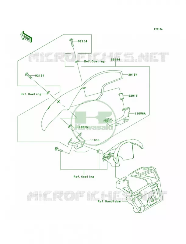 AccessoryDeflector Kawasaki MOTOS 650 2013 ER-6n  ER650EDS