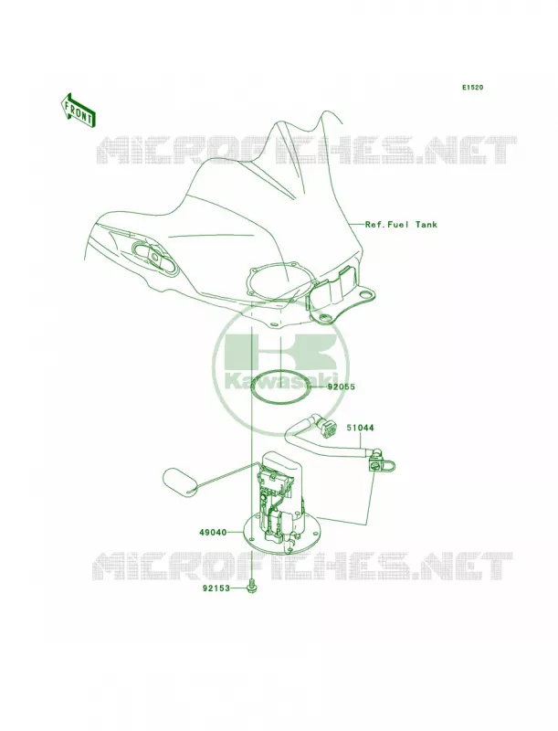 Fuel Pump Kawasaki MOTOS 300 2013 Ninja 300   EX300BDFA
