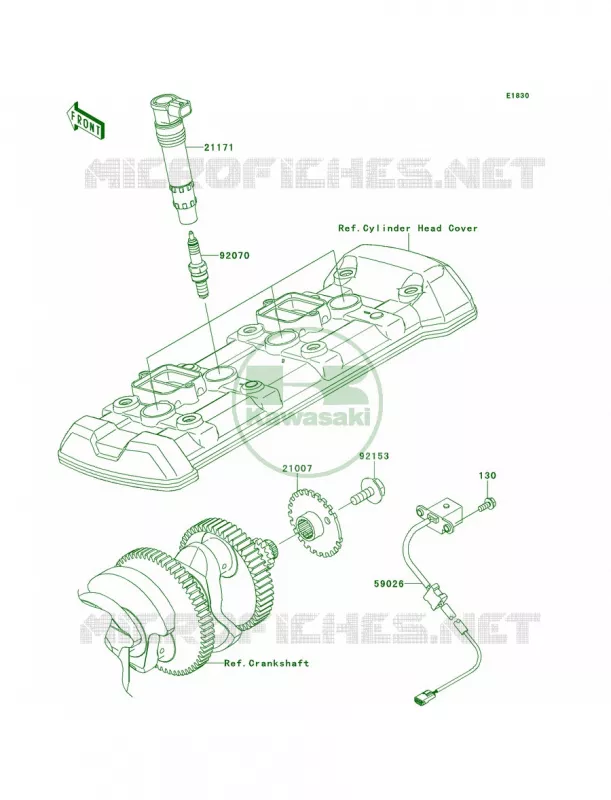Ignition System Kawasaki MOTOS 100 2013 Versys 1000   KLZ1000ADF