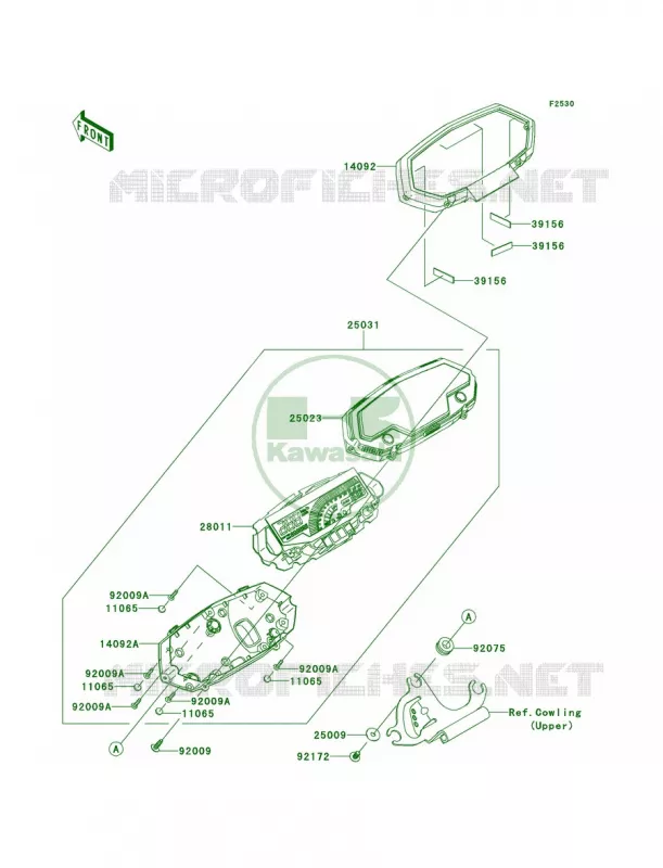 Meters Kawasaki MOTOS 1000 2013 Z1000   ZR1000DDF