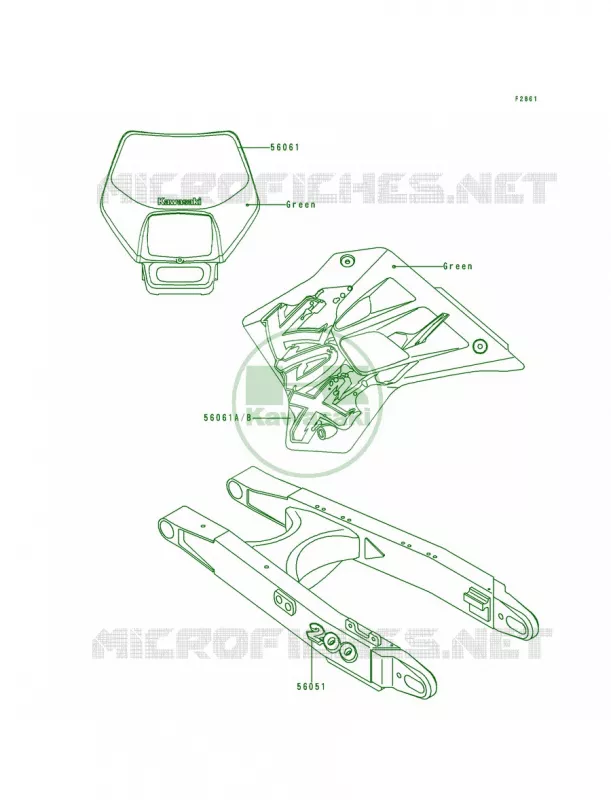 DecalsKDX200-H1 Kawasaki MOTOS 200 1999 KDX200  KDX200-H5