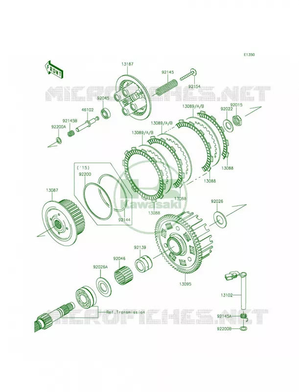 Clutch Kawasaki MOTOS 800 2013 ZR800   ZR800ADS