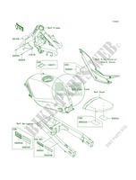 Labels pour Kawasaki Ninja 250R 2012