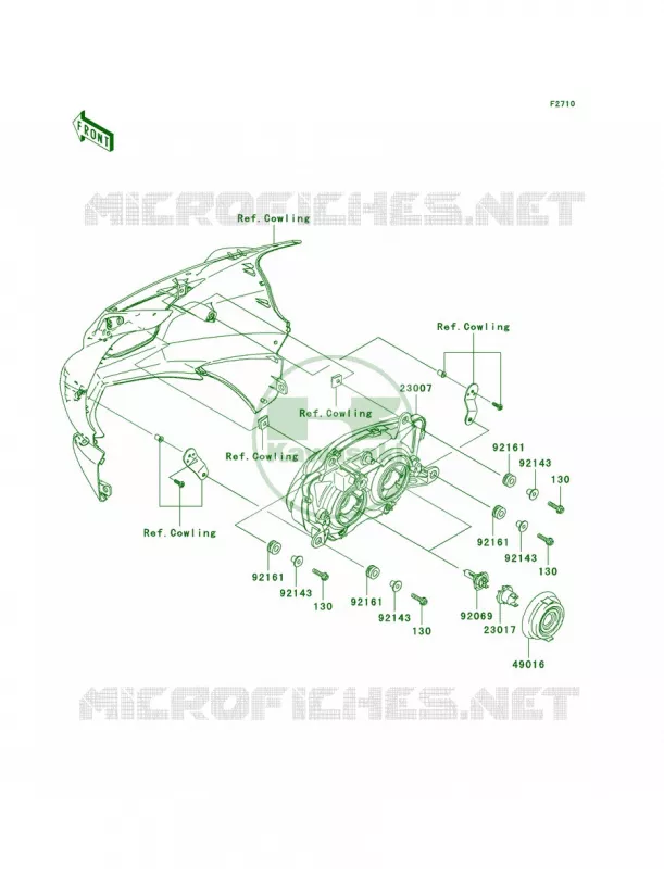 Headlights Kawasaki MOTOS 250 2012 Ninja 250R  EX250JCF