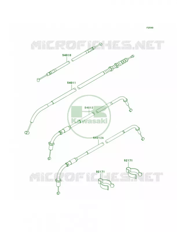 Cables Kawasaki MOTOS 800 2012 W800   EJ800ACF