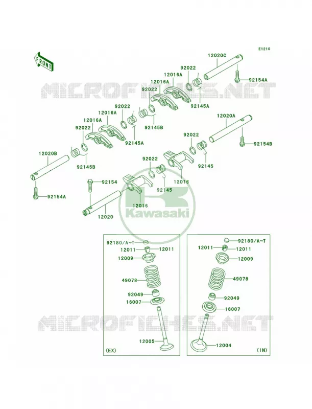Valves Kawasaki MOTOS 800 2012 W800   EJ800ACF
