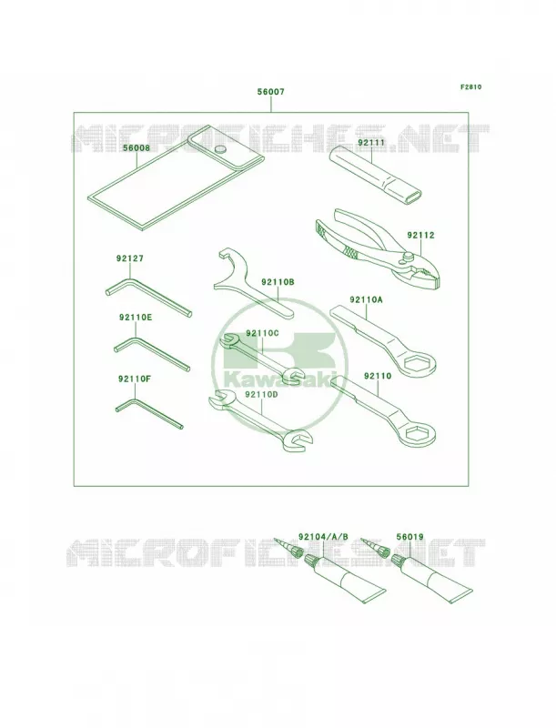 Owner's Tools Kawasaki MOTOS 650 2012 ER-6n   ER650ECF