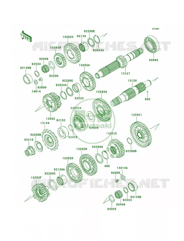 Transmission Kawasaki MOTOS 650 2012 ER-6n   ER650ECF