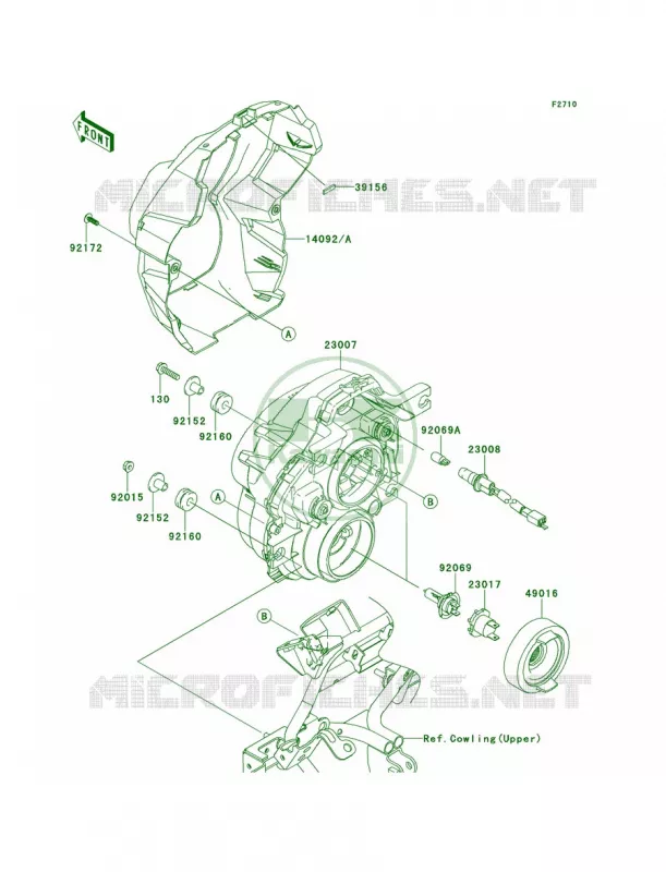 Headlights Kawasaki MOTOS 100 2012 Versys 1000   KLZ1000ACF