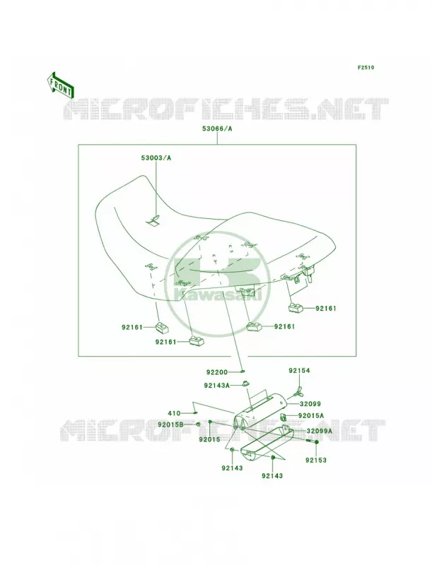 Seat Kawasaki MOTOS 100 2012 Versys 1000   KLZ1000ACF