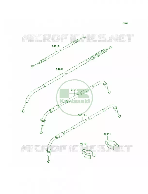 Cables Kawasaki MOTOS 800 2011 W800  EJ800ABF