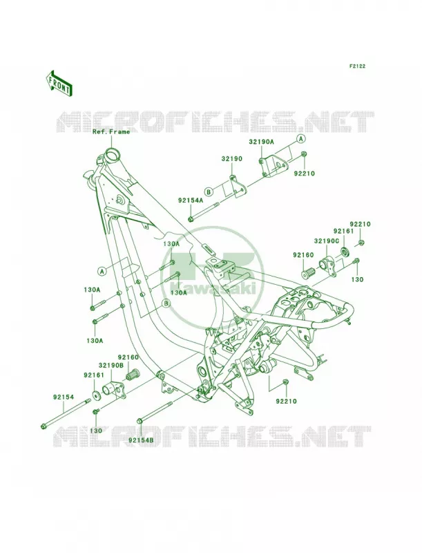 Engine Mount Kawasaki MOTOS 800 2011 W800   EJ800ABS