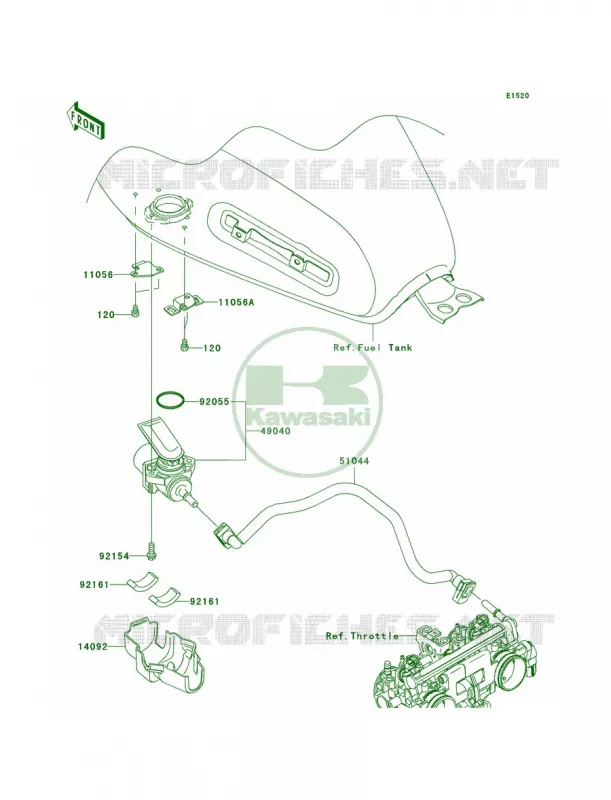 Fuel Pump Kawasaki MOTOS 800 2011 W800   EJ800ABS