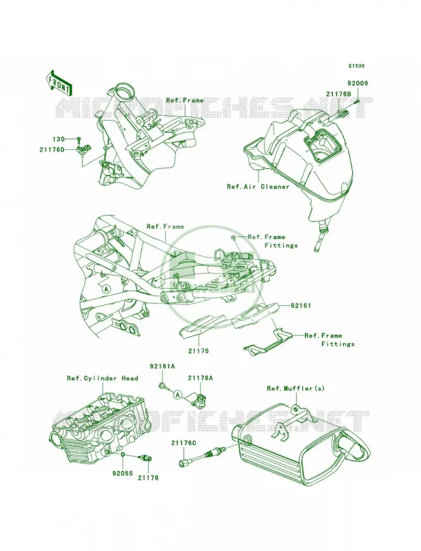 Fuel Injection Kawasaki MOTOS 650 2011 ER-6n   ER650CBF