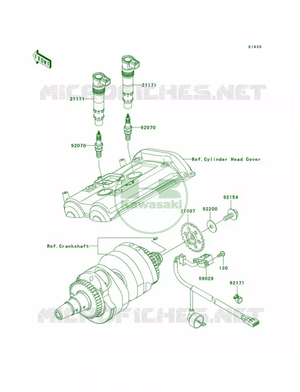 Ignition System Kawasaki MOTOS 650 2011 ER-6n   ER650CBF