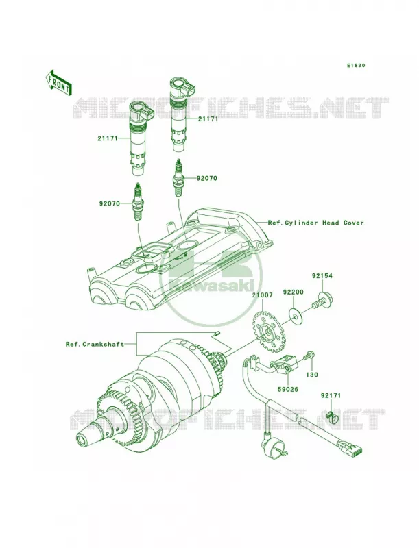 Ignition System Kawasaki MOTOS 650 2010 ER-6n   ER650CAF