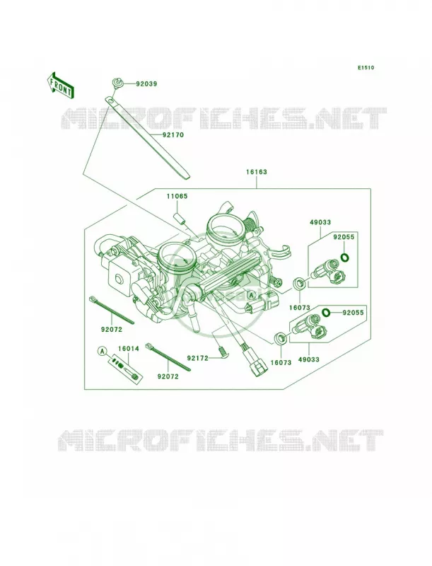 Throttle Kawasaki MOTOS 650 2009 Versys   KLE650A9F
