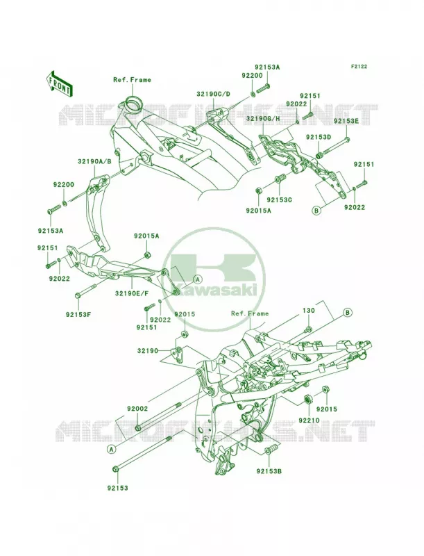 Engine Mount Kawasaki MOTOS 750 2009 Z750   ZR750L9F