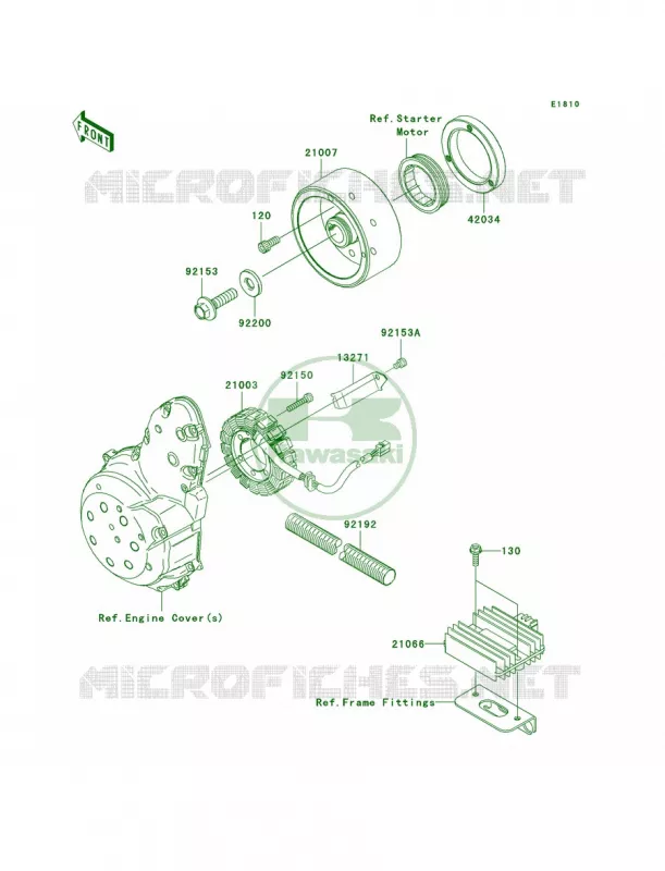 Generator Kawasaki MOTOS 650 2008 ER-6n   ER650A8F