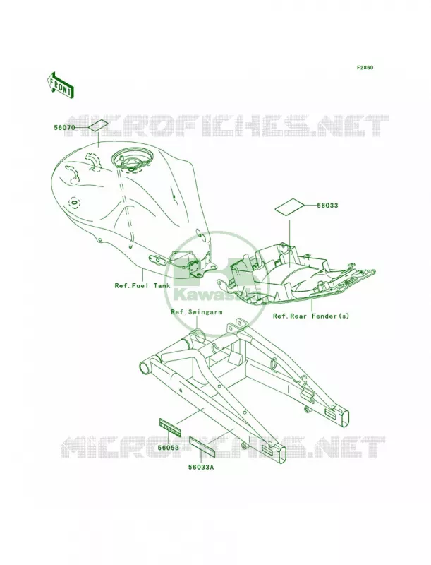 Labels Kawasaki MOTOS 650 2008 ER-6n   ER650A8F