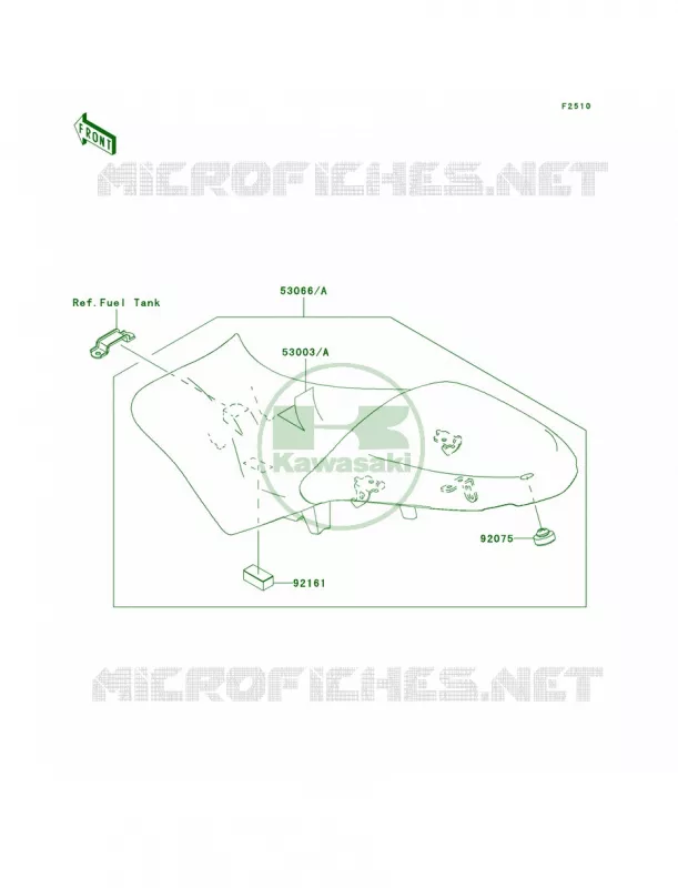 Seat Kawasaki MOTOS 650 2008 Versys   KLE650A8F