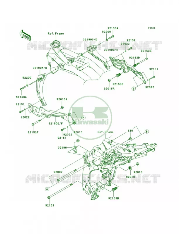 Engine Mount Kawasaki MOTOS 750 2008 Z750   ZR750L8F