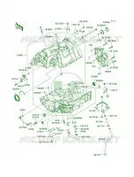 Crankcase ER650AE057323 pour Kawasaki ER-6n  2007