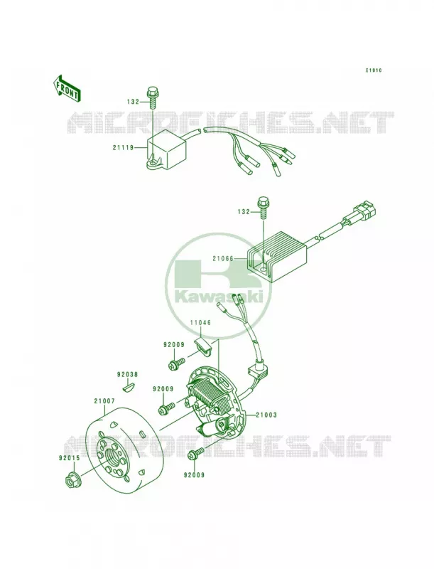 Generator Kawasaki MOTOS 200 1998 KDX200  KDX200-H4