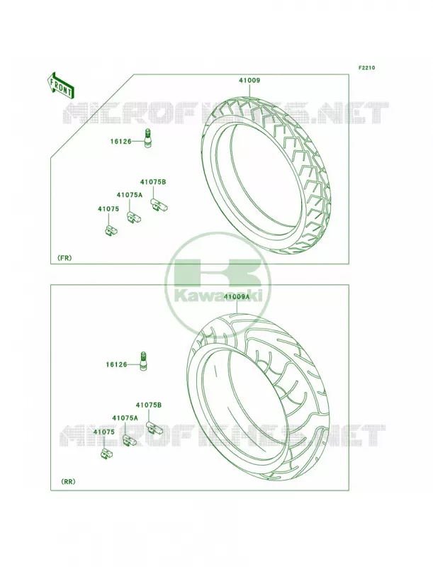 Tires Kawasaki MOTOS 650 2007 Ninja 650R  EX650A7F